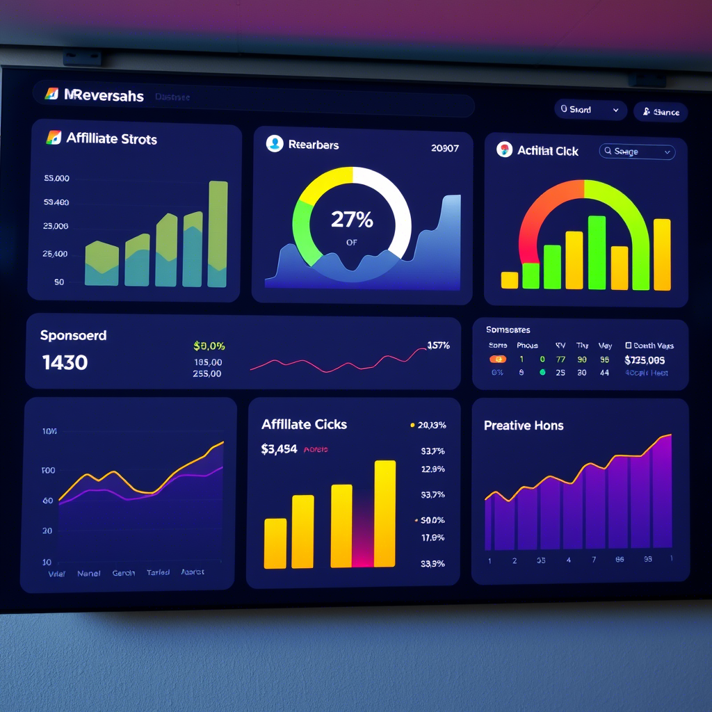 YouTube monetization dashboard with multiple income streams
